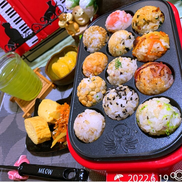 キャンプ飯に!ミニ焼きおにぎり( ੭ ˙ᗜ˙ )੭